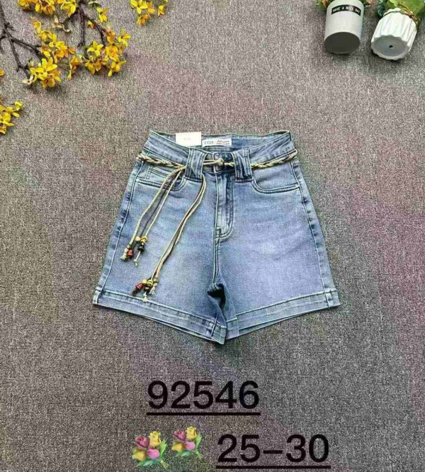 Szorty damskie jeans Roz 25-30, 1 Kolor Paczka 10 szt 1